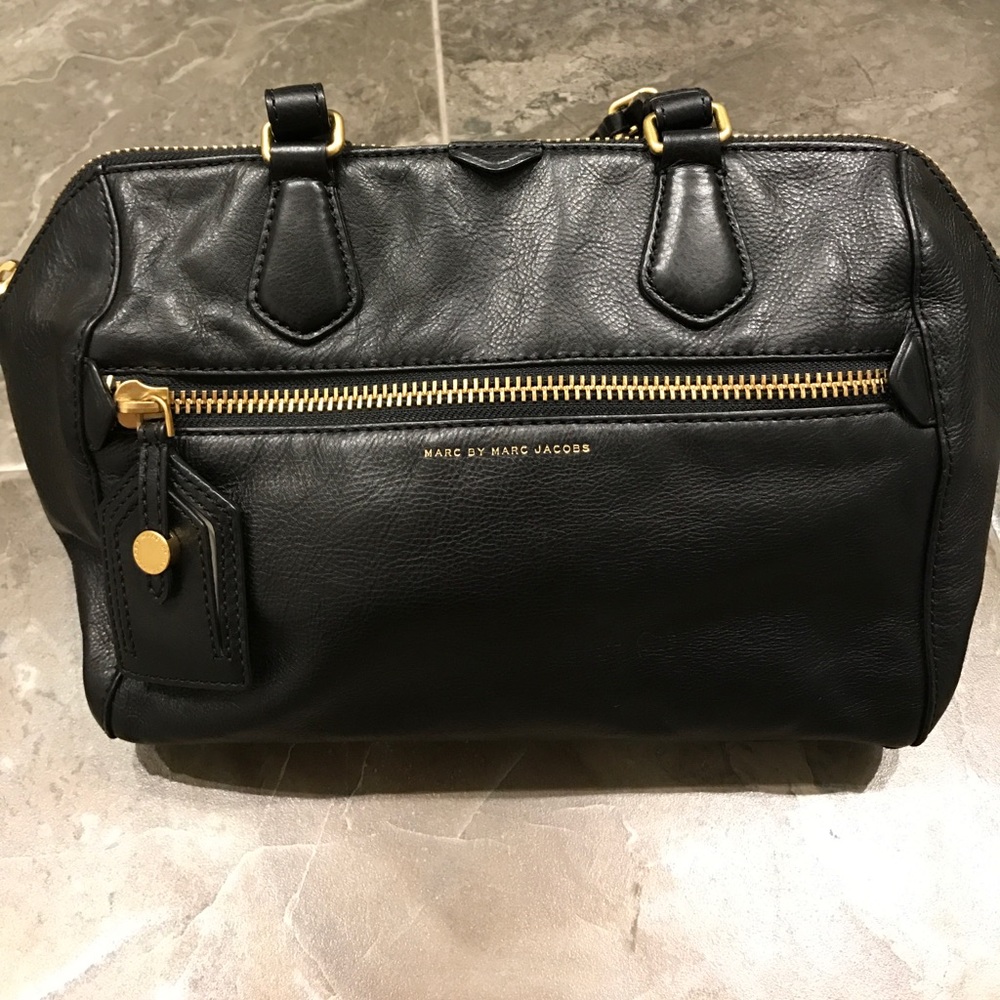 Marc by Marc Jacobs black leather handbag